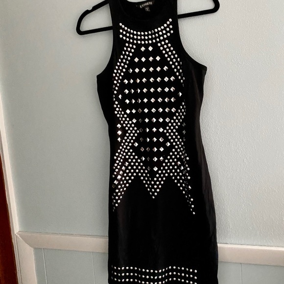 Express Studded Stretch Cotton Sheath Dress - Picture 6 of 11